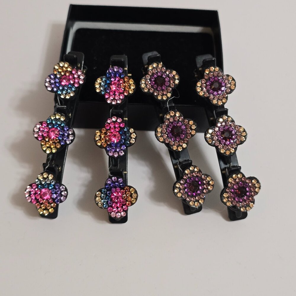 Set Of Two Hairclips.  Multi Clip Style For Braiding And Teists!